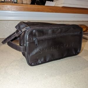 Stetson Brown Leather Men's Bag